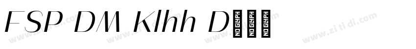 FSP DEMO Kalheuh D字体转换 FSP DEMO Kalheuh D字体转换